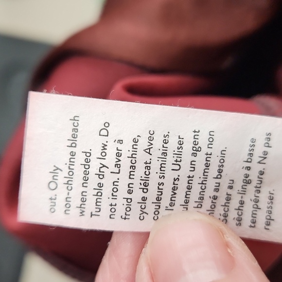 SPANX The Faux Suede High Rise Burgundy Leggings Pants - Picture 8 of 9